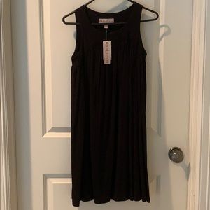 NWT Philosophy Pleated Black Shift Dress XS